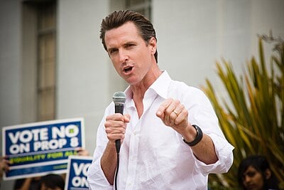 Which position did Gavin Newsom hold before becoming the governor of California?