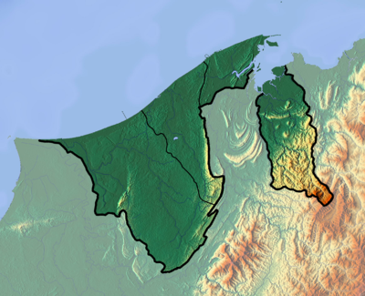 What is the size of Brunei?