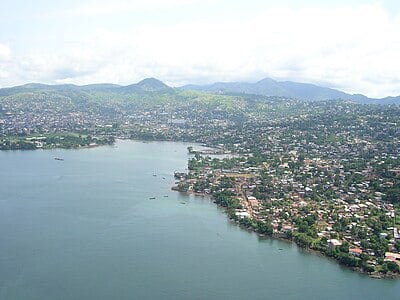 Would you happen to know which of the following bodies of water is located in or near Sierra Leone?