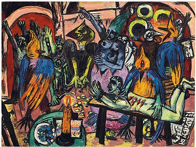 During which era did Max Beckmann's style significantly evolve?