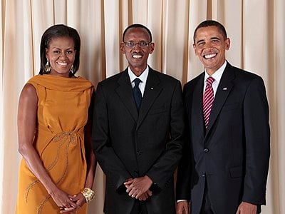 What is the main political party Paul Kagame is affiliated with?