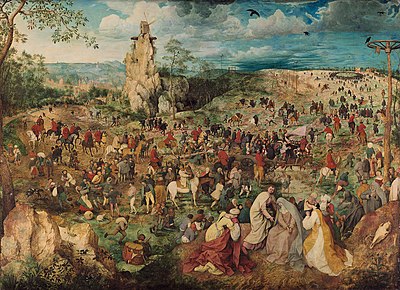 Bruegel's works were innovative for excluding..