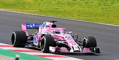 Who set Force India's first fastest lap in a Formula One race?