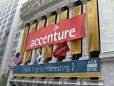 How many Fortune Global 100 clients does Accenture currently serve?