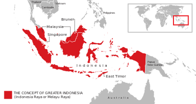 What is the Malay term for Greater Indonesia?