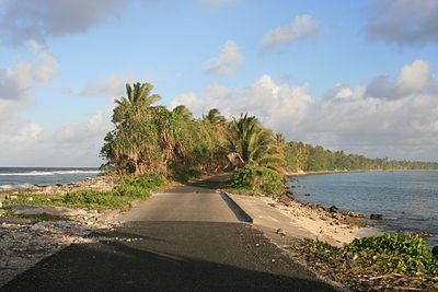 What is the surface area of the Funafuti lagoon?