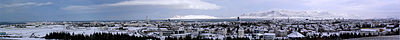 What is the size of Reykjavík?