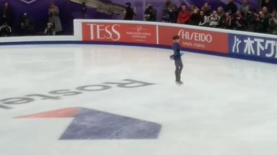 Who was the first woman skater to land a quad Salchow before Trusova?