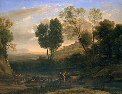 What was Claude Lorrain's notable innovation in landscape painting?