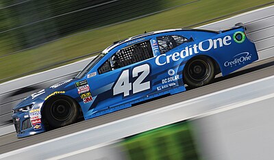 What is the name of the team for which Kyle Larson drives in the NASCAR Xfinity Series?