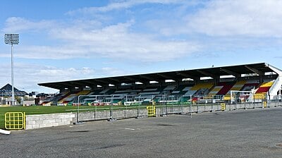 What was the name of the stadium Shamrock Rovers F.C. played at from 1926 to 1987?