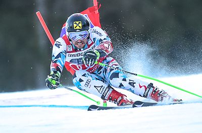 In how many events did Marcel Hirscher win gold medals at the 2018 Winter Olympics?