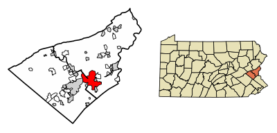 In which two Pennsylvania counties is Bethlehem located?