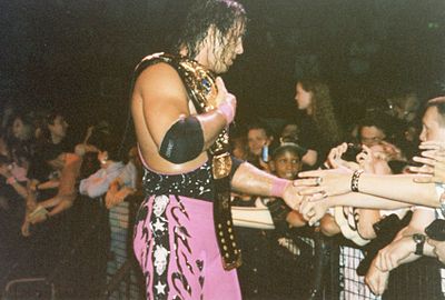 Who inducted Bret Hart into the WWE Hall of Fame for the second time?