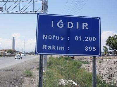 In which region of Turkey is Iğdır located?