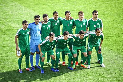 Which Turkmen footballer has the most international goals for the national team?