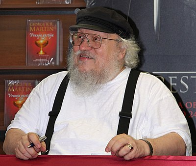 Which series of epic fantasy novels is George R. R. Martin best known for?