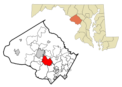 Which metropolitan area does Rockville belong to?