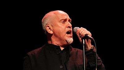 What is the name of the online music download service Peter Gabriel co-founded?