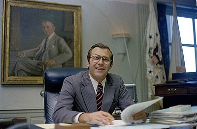 Who did Donald Rumsfeld recruit to succeed him as White House Chief of Staff?