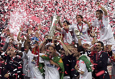 In which year did Sevilla FC win their first national league title?