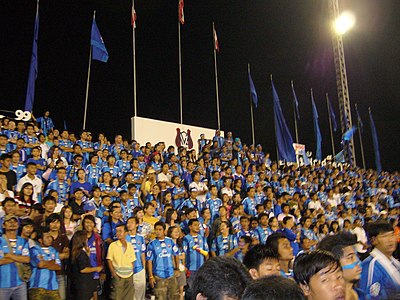 What is the capacity of Chonburi Stadium, the home ground of Chonburi F.C.?