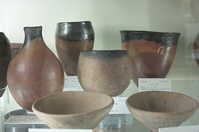 What color was the distinctive Egyptian pottery associated with Flinders Petrie?
