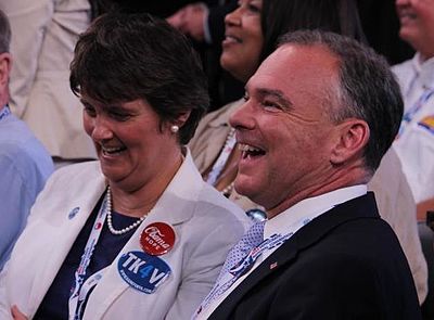 What is Tim Kaine's place of residence?