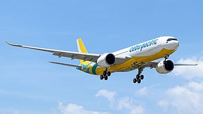 How many passengers did Cebu Pacific fly in the first quarter of 2010?