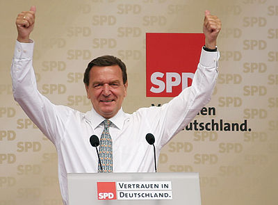 In which year did Gerhard Schröder become the Chancellor of Germany?