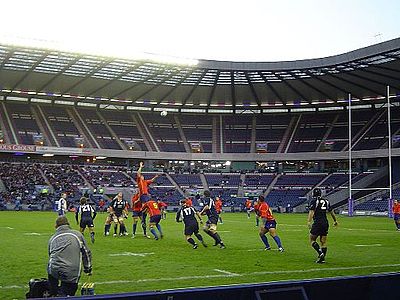 Which Scottish player scored the most tries in a single Six Nations match?