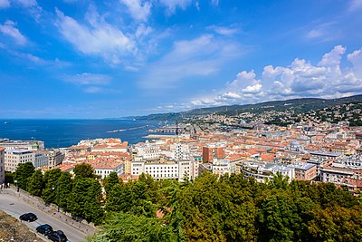 Which of the following cities or administrative bodies are twinned to Trieste?[br](Select 2 answers)