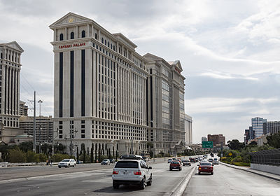 What type of poker is available at Caesars Palace's casino?