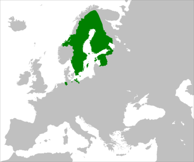 Which country is the only Nordic country to have ever reached the status of a military great power?