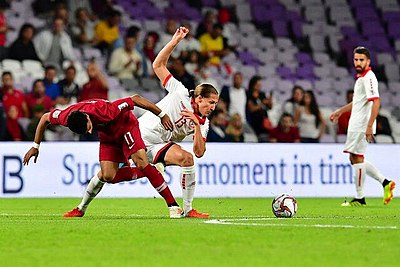 What prevented Lebanon from advancing to the knock-out stages at the 2019 Asian Cup?