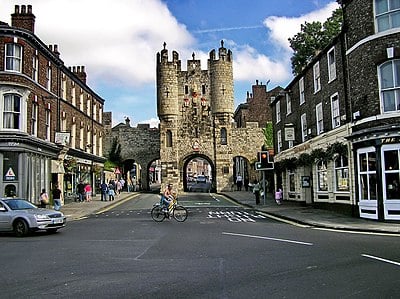 What is the distance of York's historic city walls?