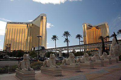 What is the size of the Mandalay Bay casino?