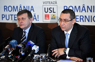 When was Victor Ponta appointed as Prime Minister of Romania?
