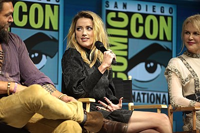 In which post-apocalyptic TV series did Amber Heard appear in 2020?
