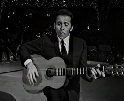 Domenico Modugno is considered the first Italian what?