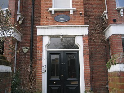 What is George Orwell's place of residence?