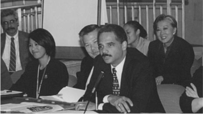 Eric Holder served in which President's selection committee?