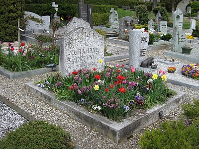 Where was Graham Greene buried?