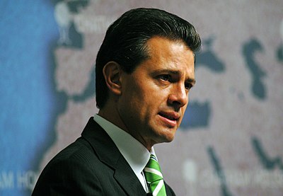 What was the approval rating of Peña Nieto when he left office?