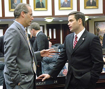 Which university did Rubio teach at after leaving the Florida legislature?