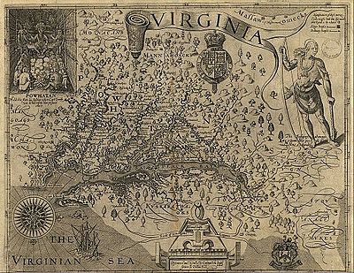 Who was the leader of the Virginia Colony between September 1608 and August 1609?