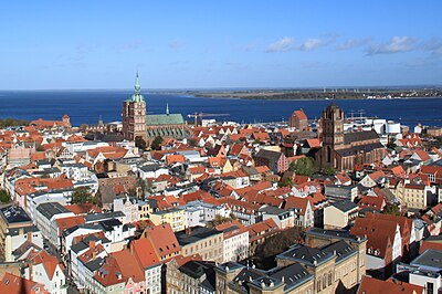 When was Stralsund's old town inscribed as a UNESCO World Heritage Site?