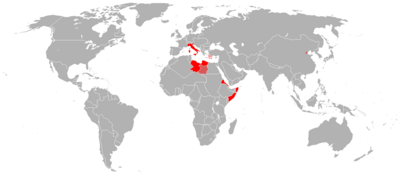 Which African country was part of the Italian Empire?
