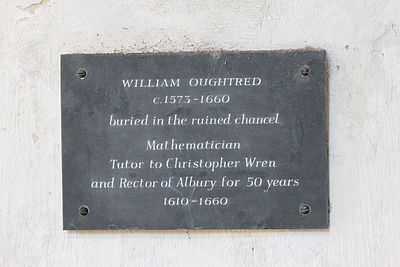 In which country was William Oughtred born?