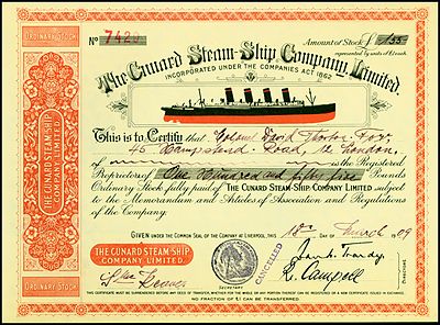 How many ships did Cunard operate to the United States and Canada by the mid-1950s?